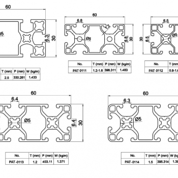Nhôm định hình 30x60